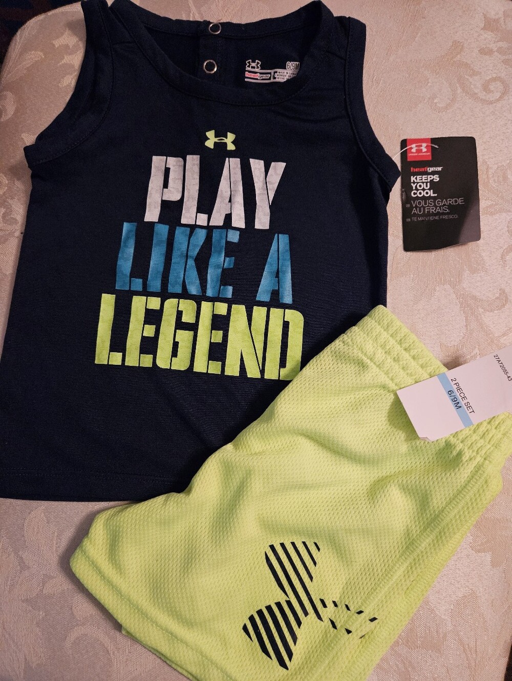 Underarmour 6/9 Months Shorts & Tank